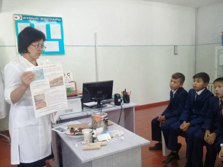 "Қауіпсіз мектеп"акциясы аясында өткізілген іс-шаралар